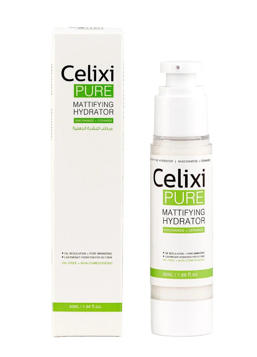 Celixi® Pure الامريكي  🇺🇸 - مرطب خفيف بتركيبة النياسيناميد + سيراميد 3 بدون لمعان